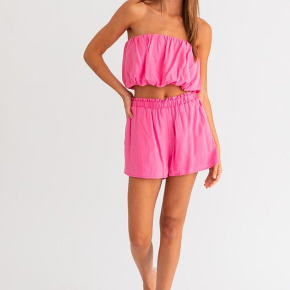 Strapless Bubble Top and Short Set - by Le Lis - Picture 4 of 4